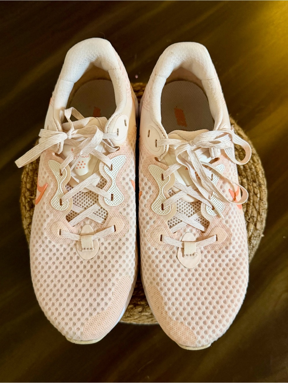 Nike Women's Light Pink/Coral Renew Running Sneakers